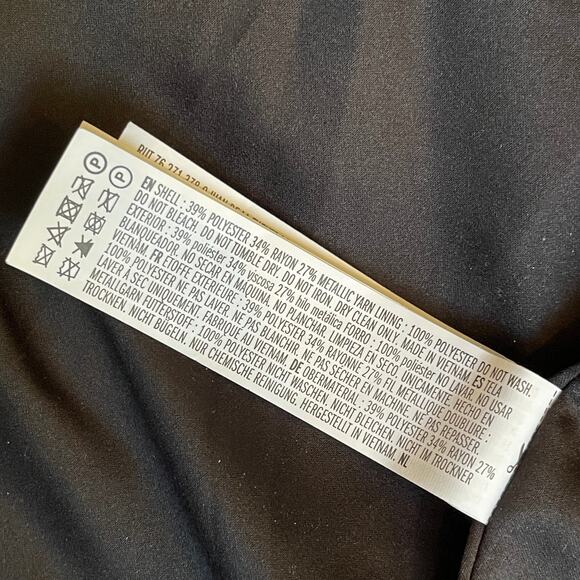 Forever 21 White Gold Metallic Lamé Holiday Formal Blazer Size OX or 14 - Picture 6 of 6